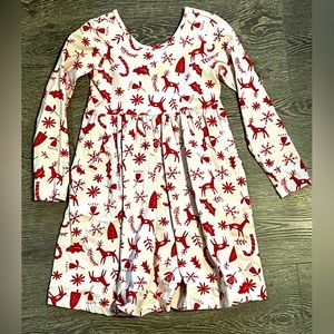 Hanna Andersson Christmas Dress size 6/7